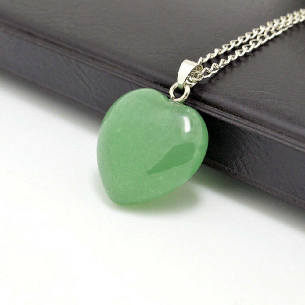 Natural Green Quartz Chakra Healing Necklace - Picture 2 of 3
